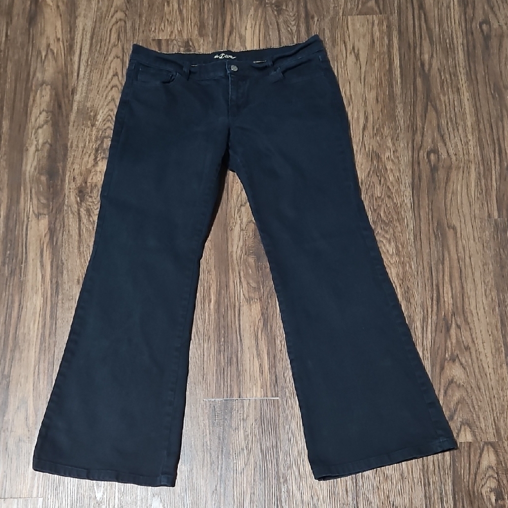 Old Navy Dark Blue Flare "The Diva" Jeans, Size 10